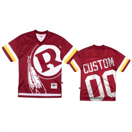 Maillot Homme Washington Commanders Personnalisé Burgundy Big Face